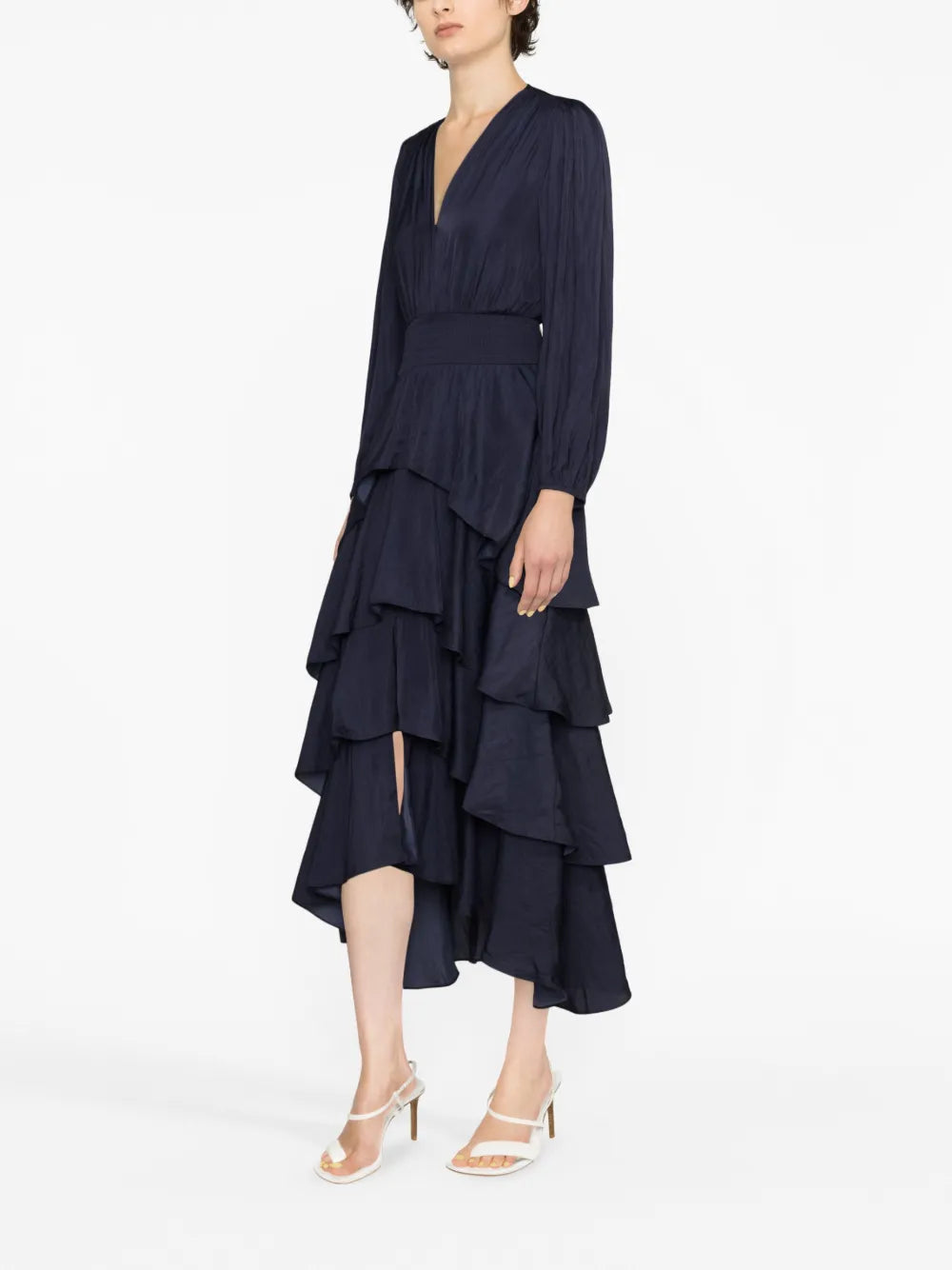 ruffled maxi dress