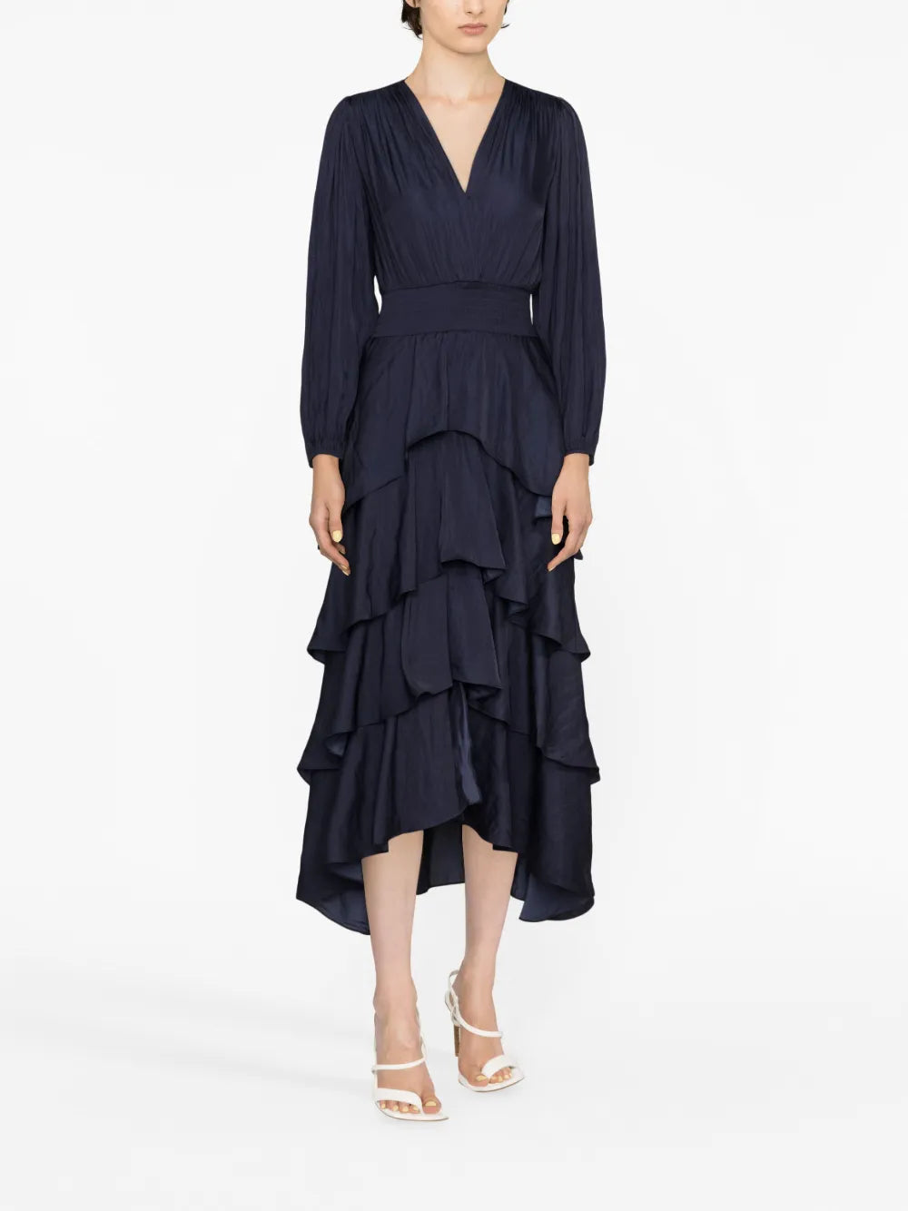 ruffled maxi dress
