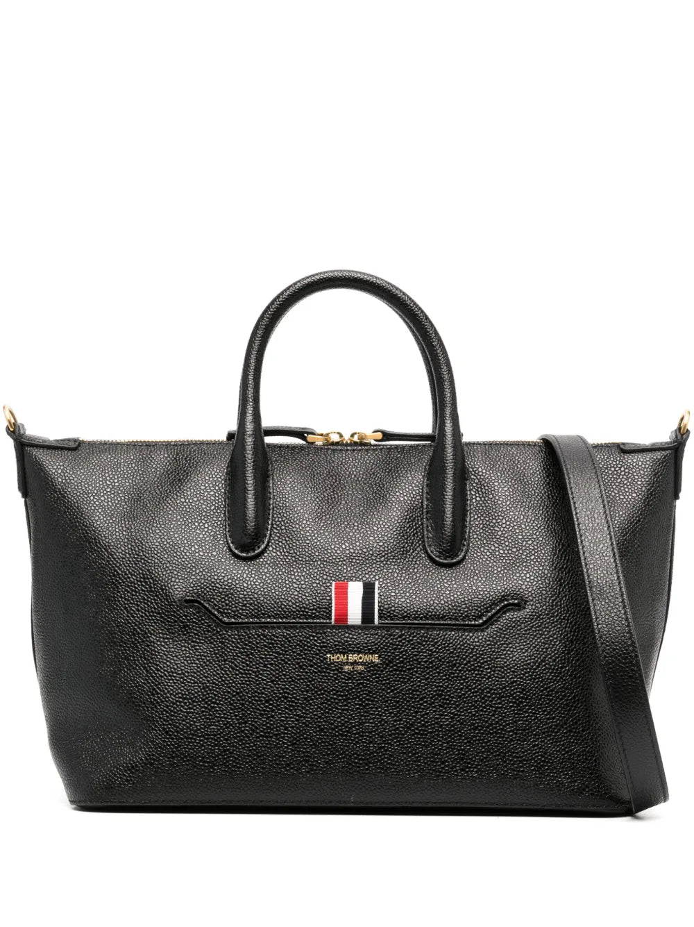 small leather tote bag
