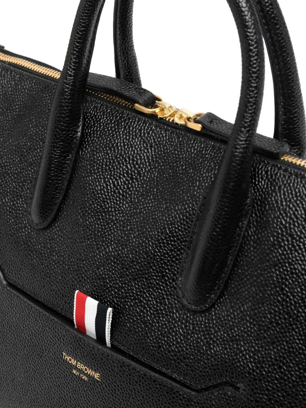 small leather tote bag