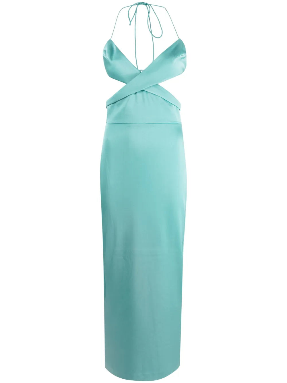 Mason cut-out satin midi dress