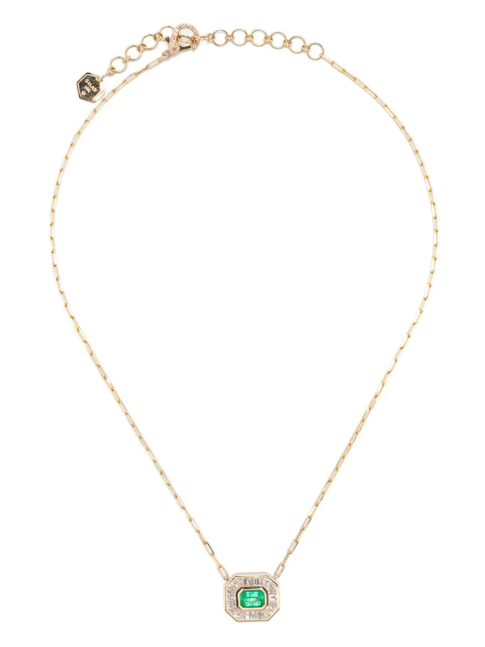 18K yellow gold mini deco necklace