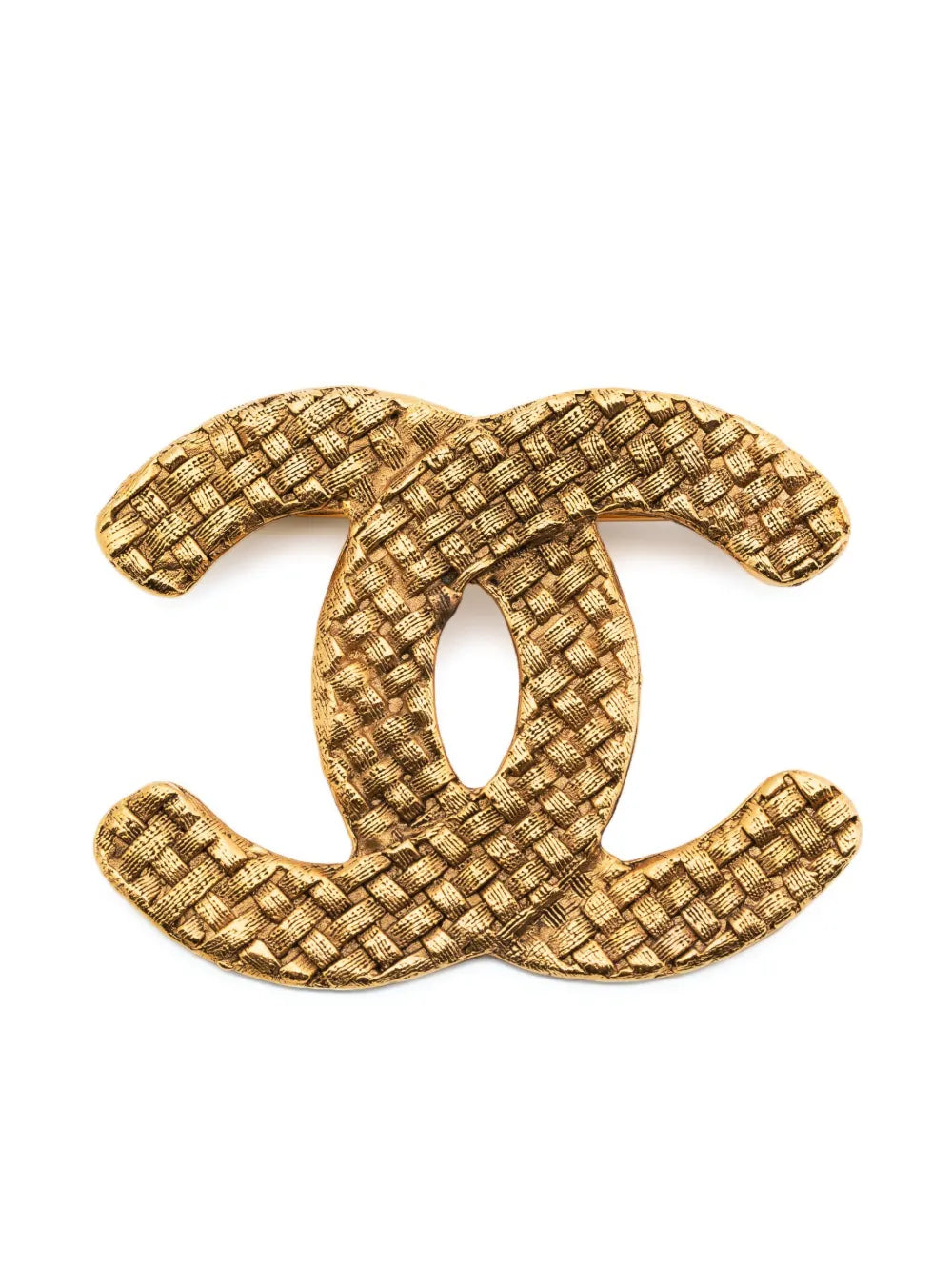 1994 CC woven-engraved brooch