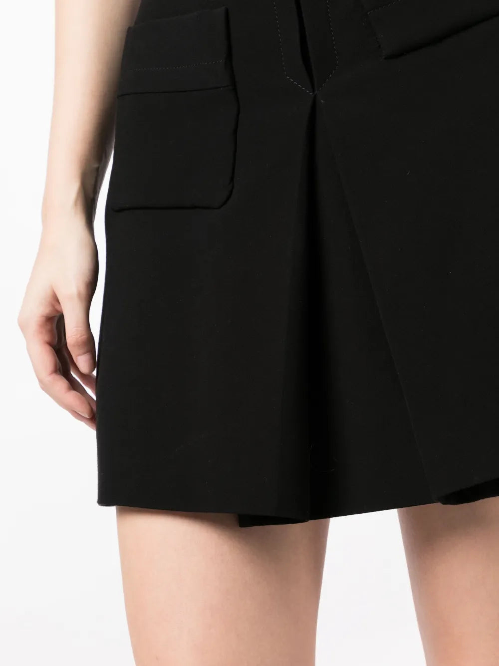 A-line high-waist miniskirt