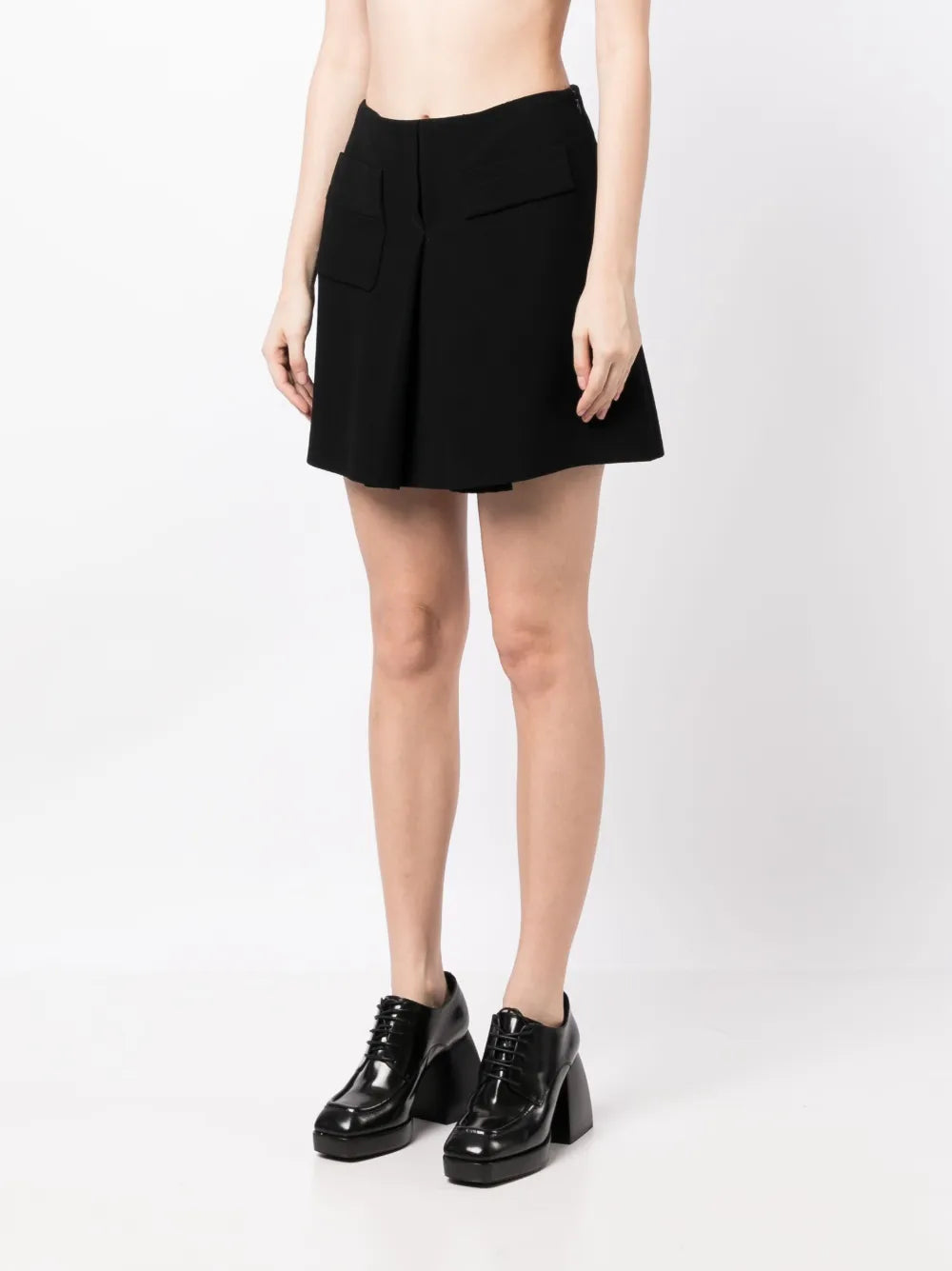 A-line high-waist miniskirt