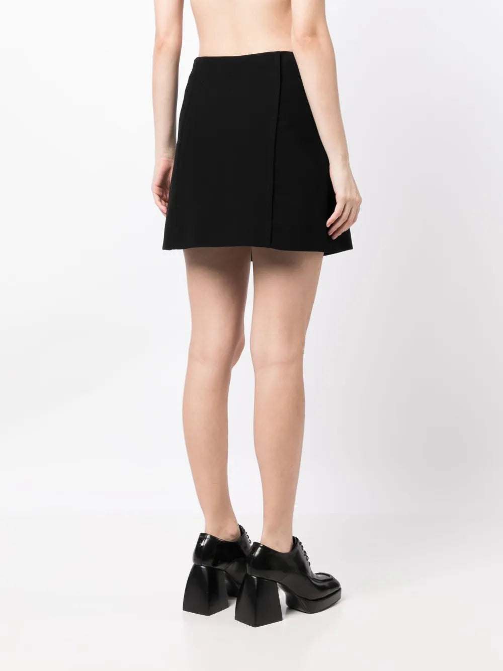 A-line high-waist miniskirt