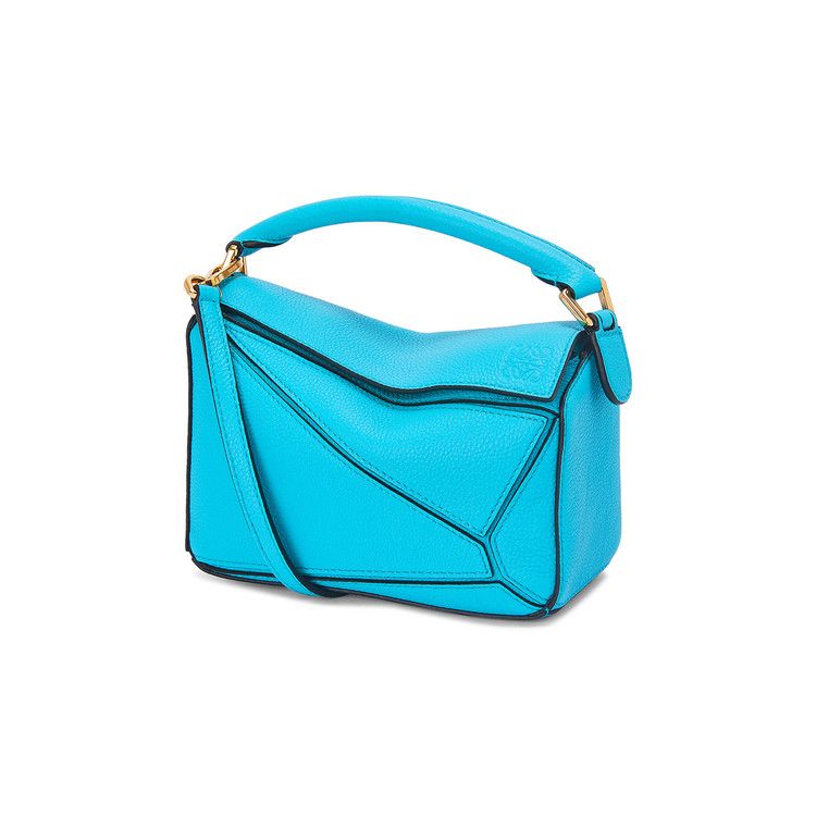 Loewe Puzzle Mini Bag Cyan