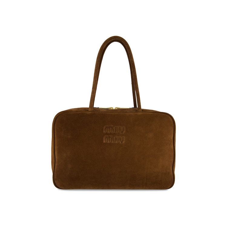 Miu Miu Suede Beau Bag Cacao