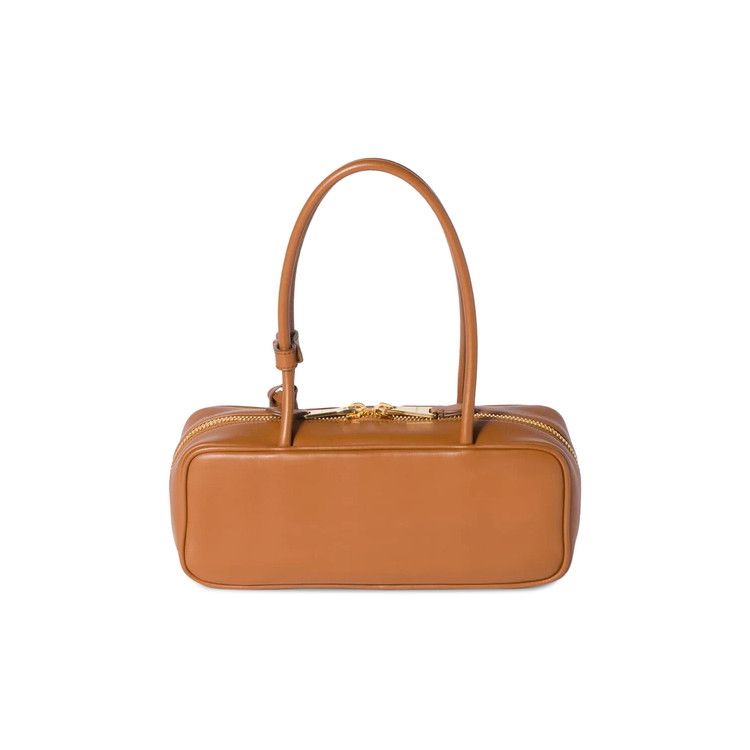 Miu Miu Small Leather Beau Bag Cognac