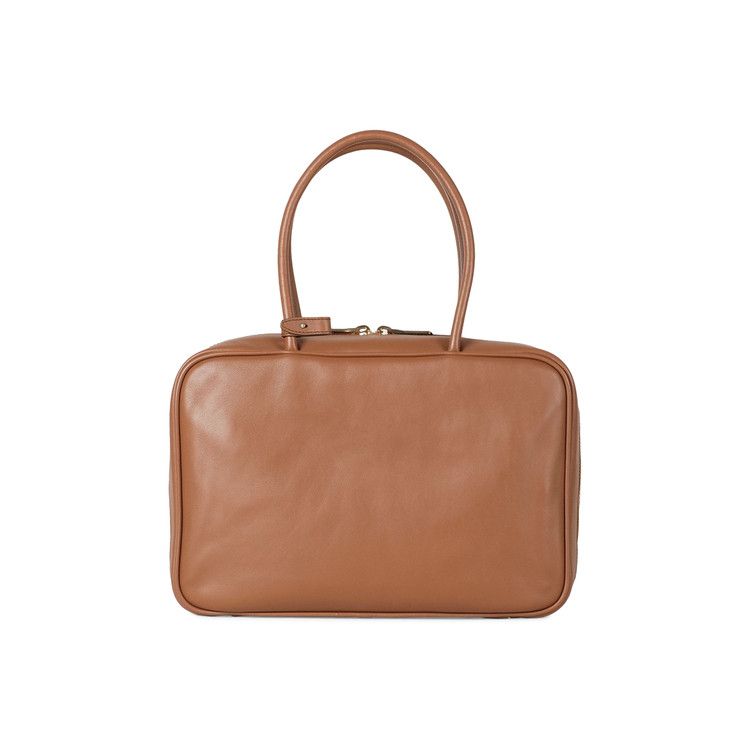 Miu Miu Leather Beau Bag Cognac