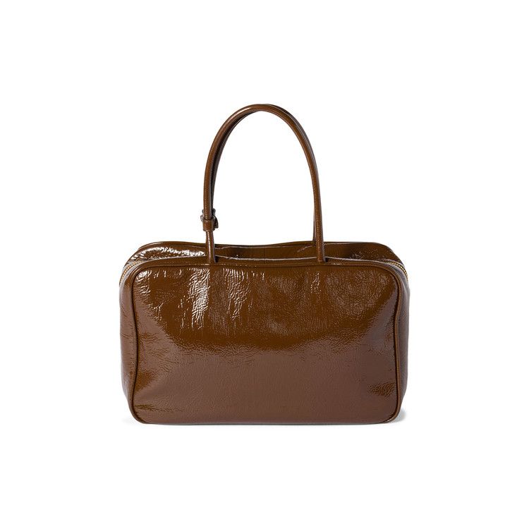 Miu Miu Beau Naplak Patent Leather Bag Palisander