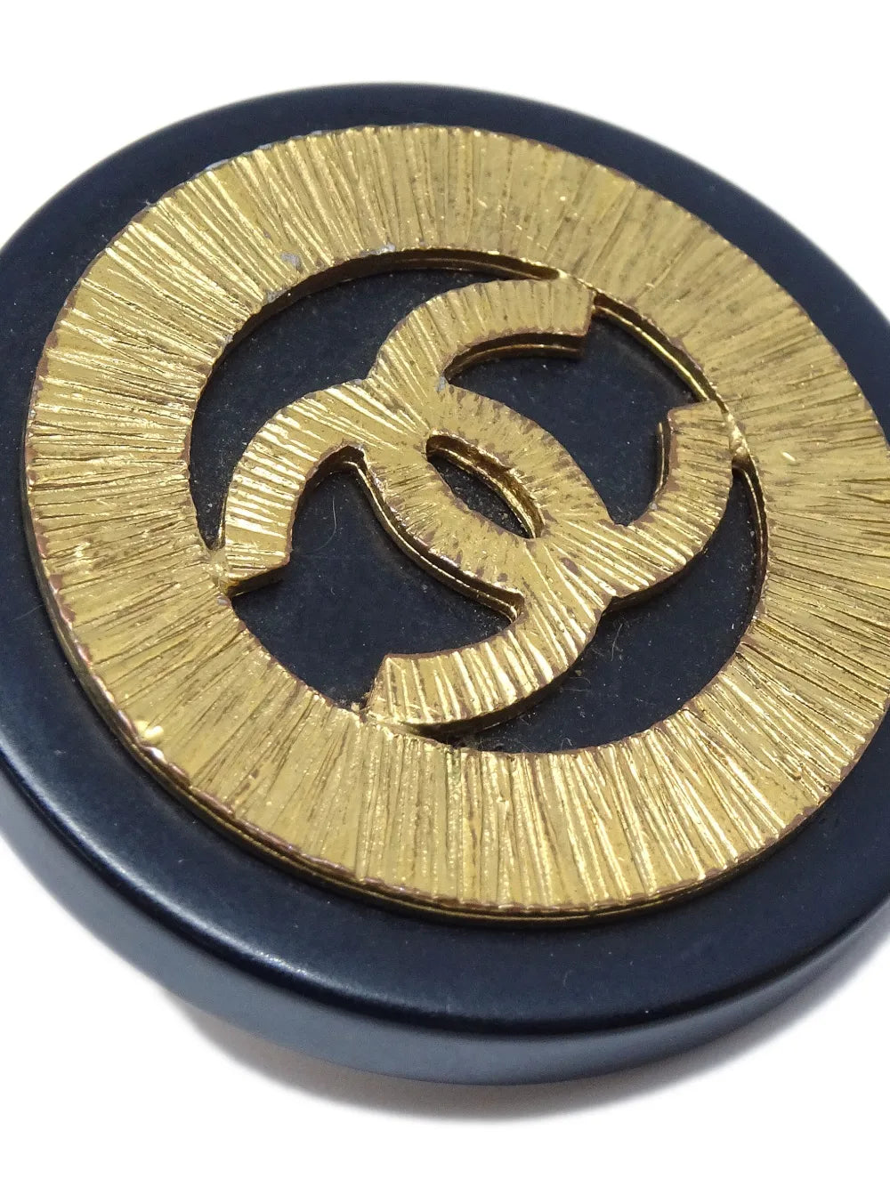1980-1990s CC button clip-on earrings