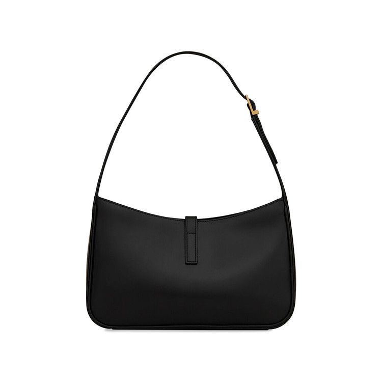 Saint Laurent Le 5 À 7 Hobo Bag In Smooth Leather Nero