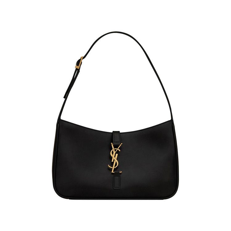 Saint Laurent Le 5 À 7 Hobo Bag In Smooth Leather Nero