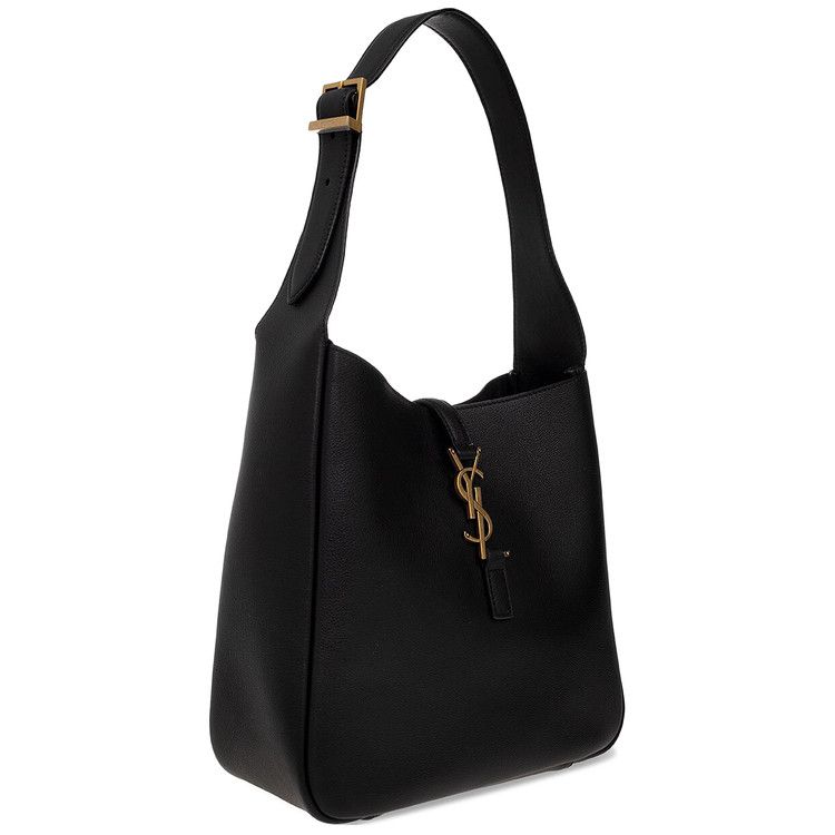 Saint Laurent Le 5 A 7 Supple Hobo Bag Black