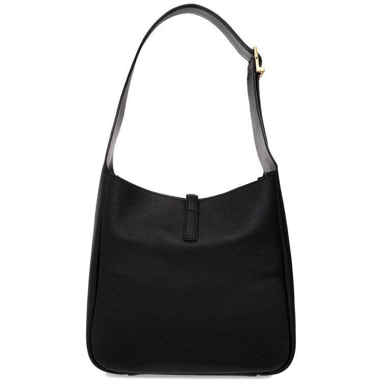 Saint Laurent Le 5 A 7 Supple Hobo Bag Black