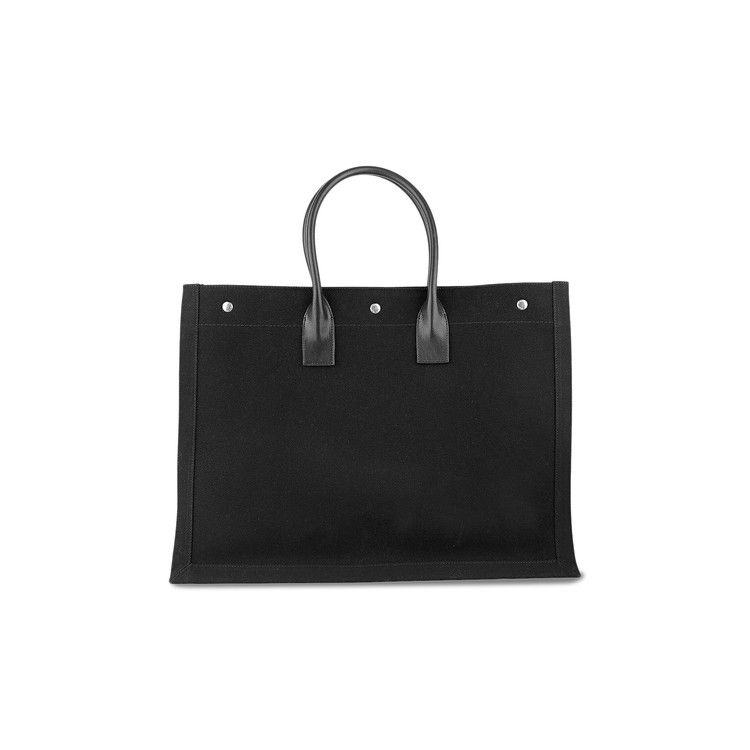 Saint Laurent Rive Gauche Tote Bag Black/White