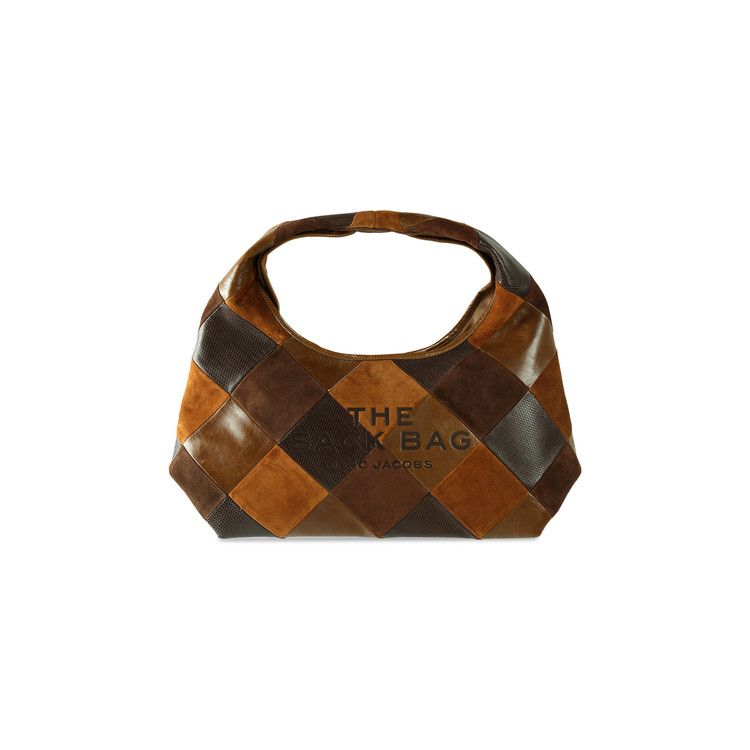 Marc Jacobs Suede Patchwork Sack Bag Brown/Multicolor