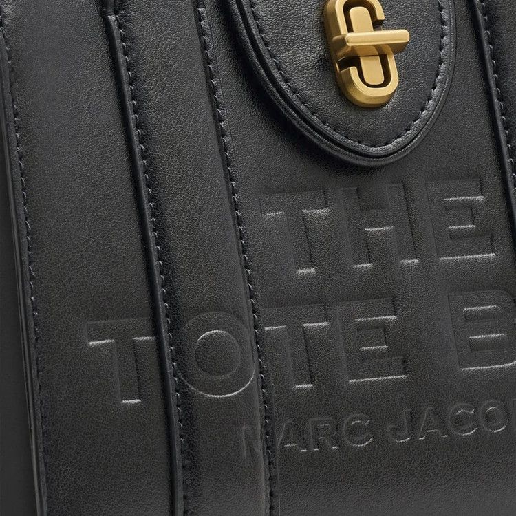 Marc Jacobs Turnlock Crossbody Tote Bag Black