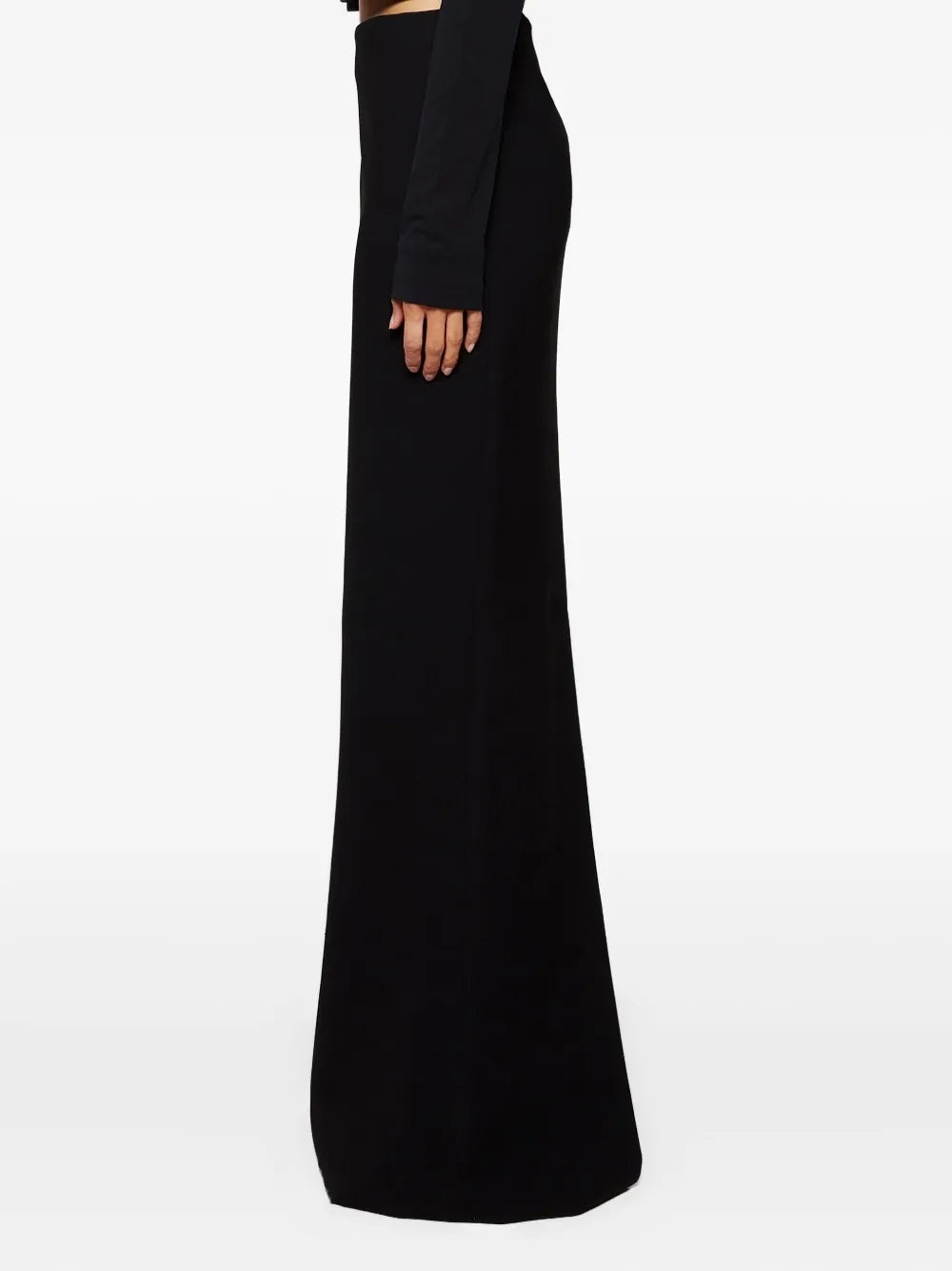 high-waisted column maxi skirt