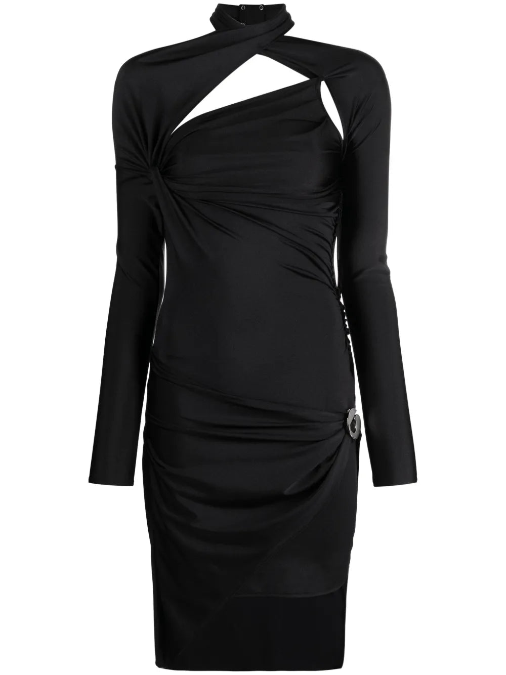 asymetric twisted dress