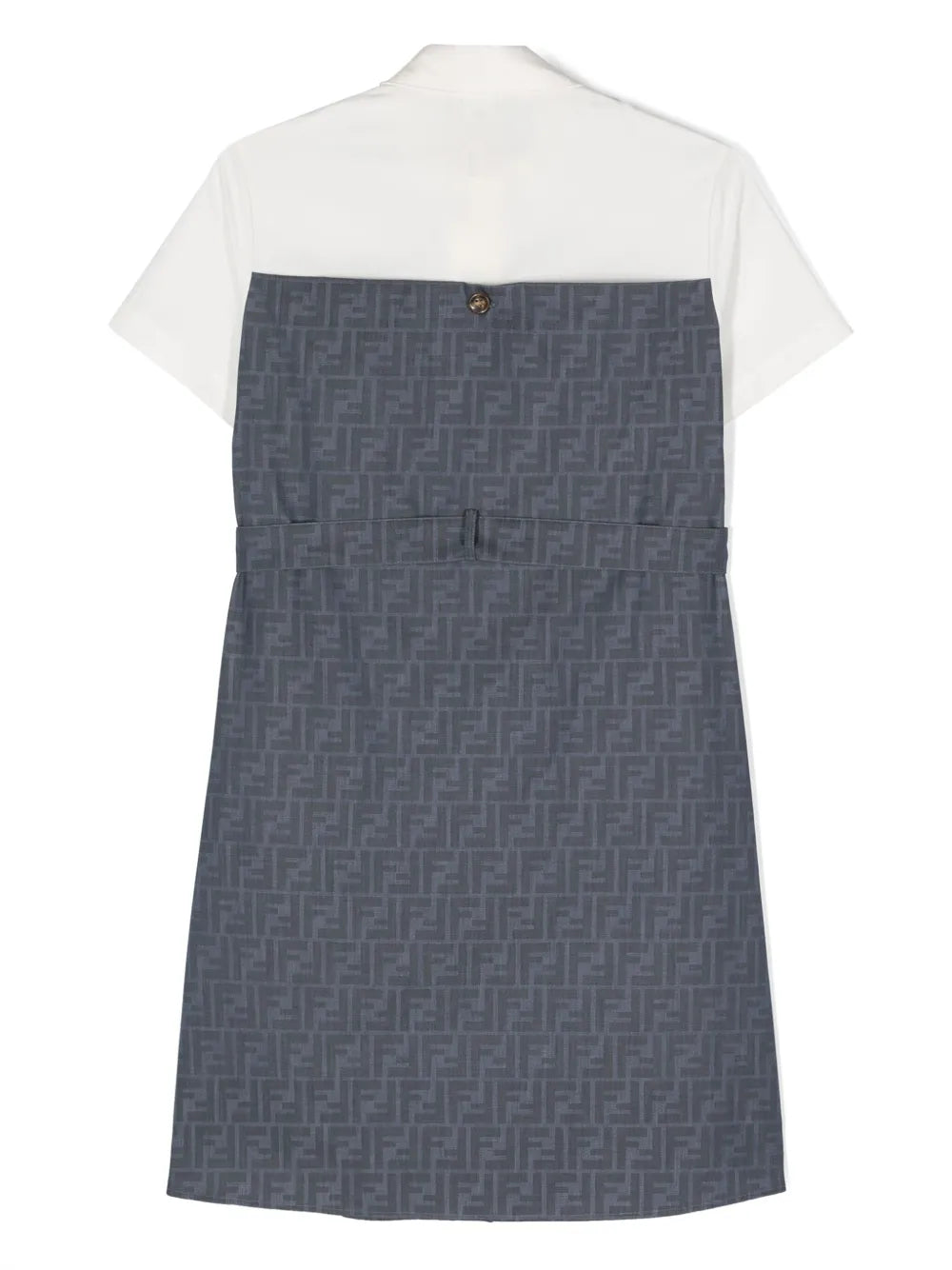FF-jacquard cotton shirtdress