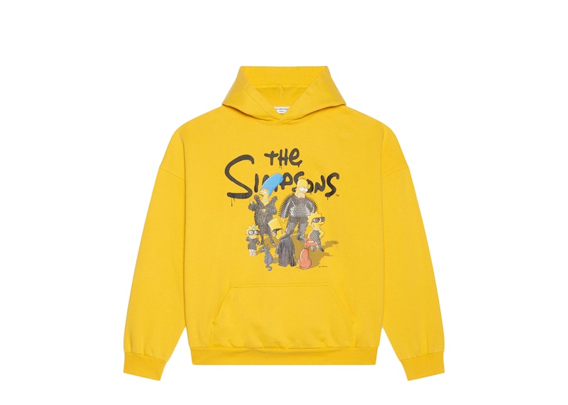 Balenciaga x The Simpsons Womens Wide Fit Hoodie Yellow