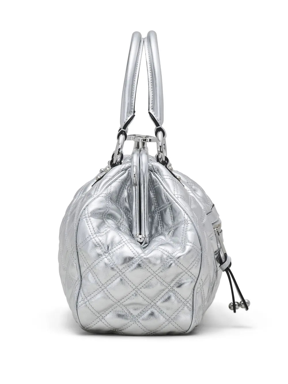 Re-Edition Quilted Metallic Leather Stam bag