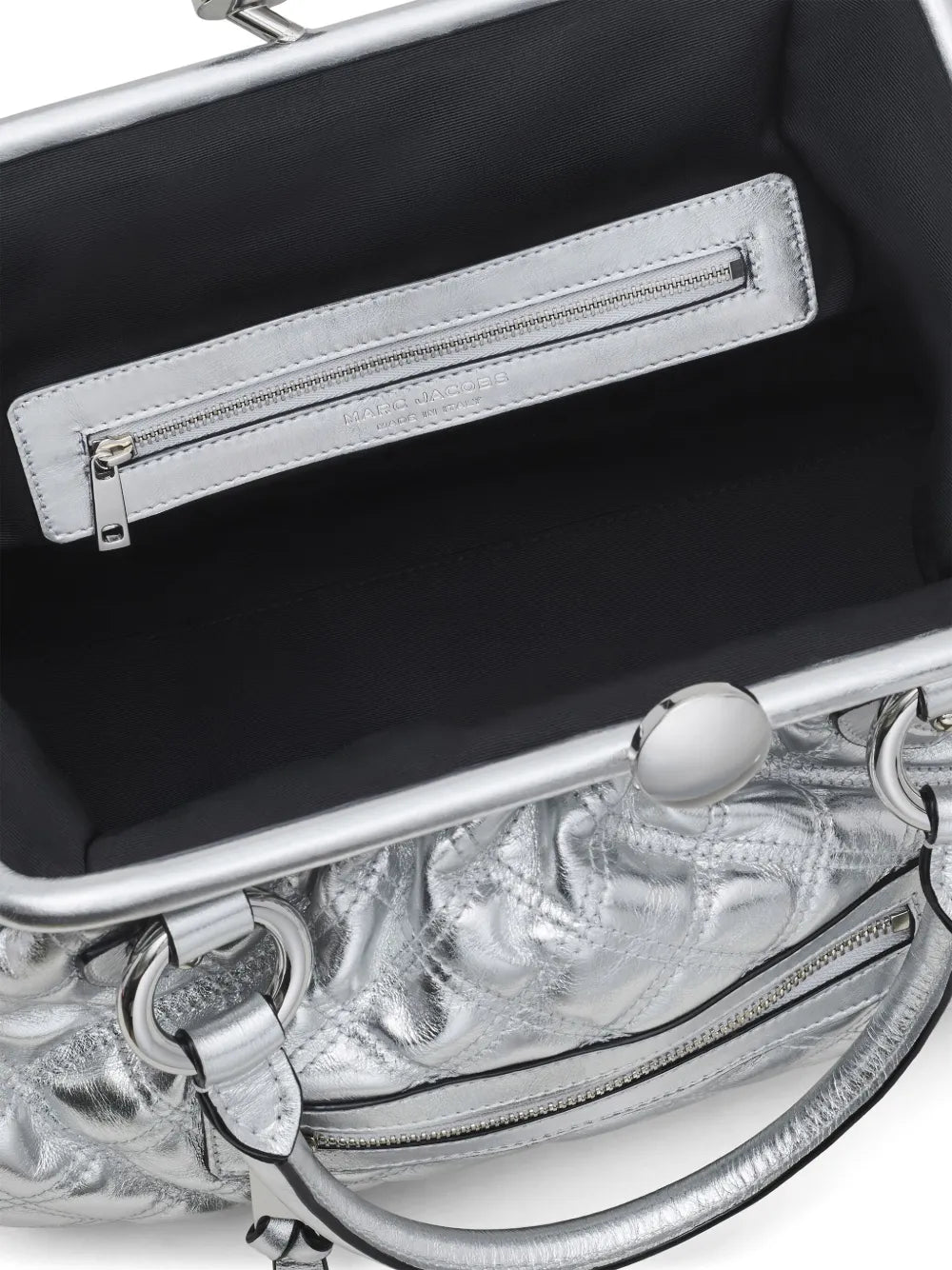 Re-Edition Quilted Metallic Leather Stam bag