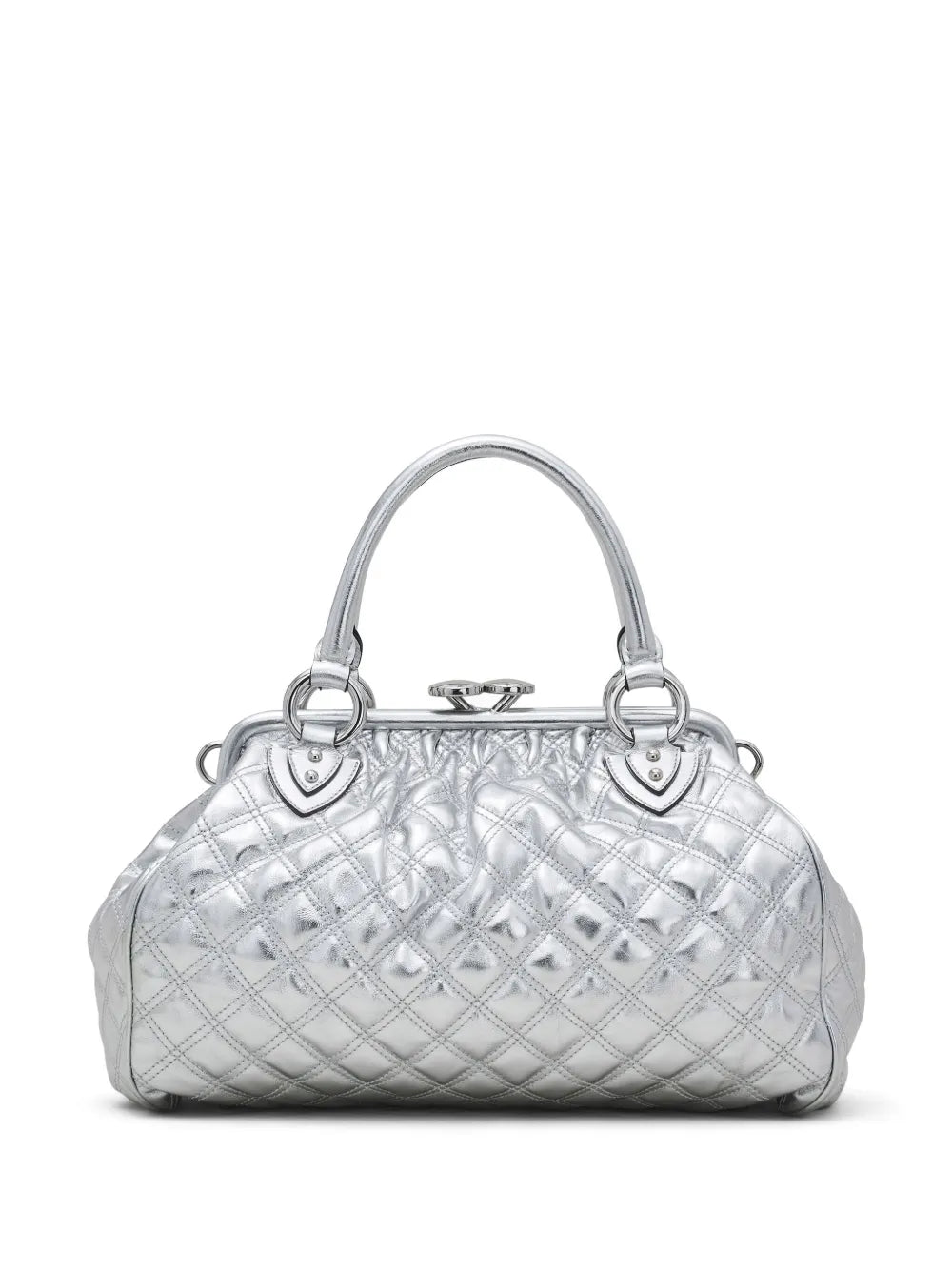 Re-Edition Quilted Metallic Leather Stam bag