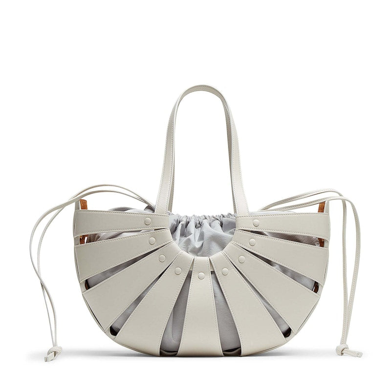Bottega Veneta The Shell Medium Handbag Grey