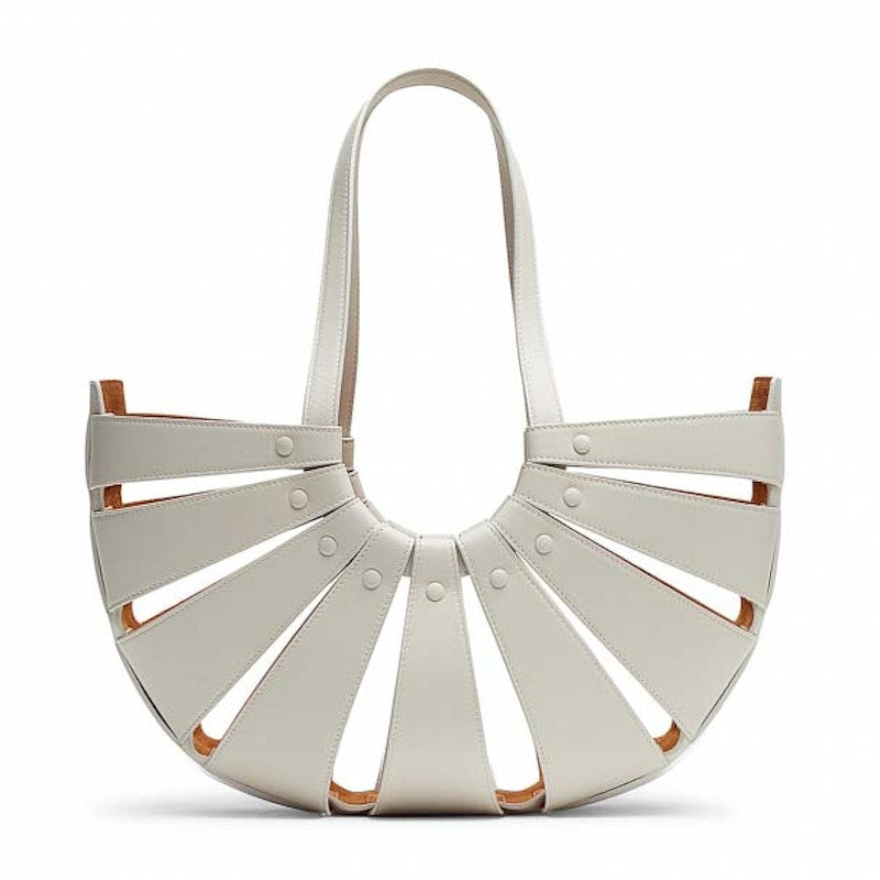 Bottega Veneta The Shell Medium Handbag Grey
