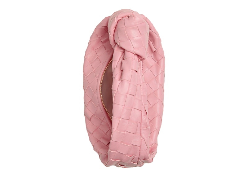Bottega Veneta Jodie Top Handle Mini Intrecciato Pink