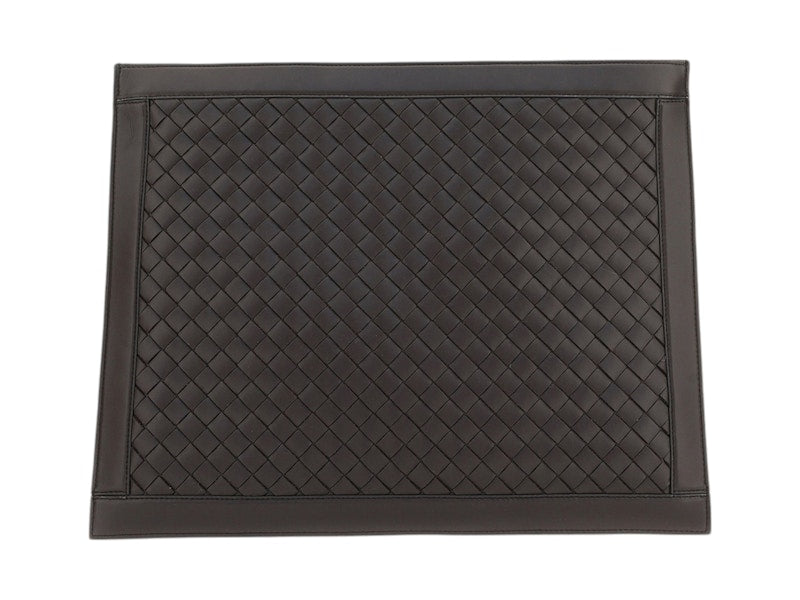 Bottega Veneta Woven Document Case Brown