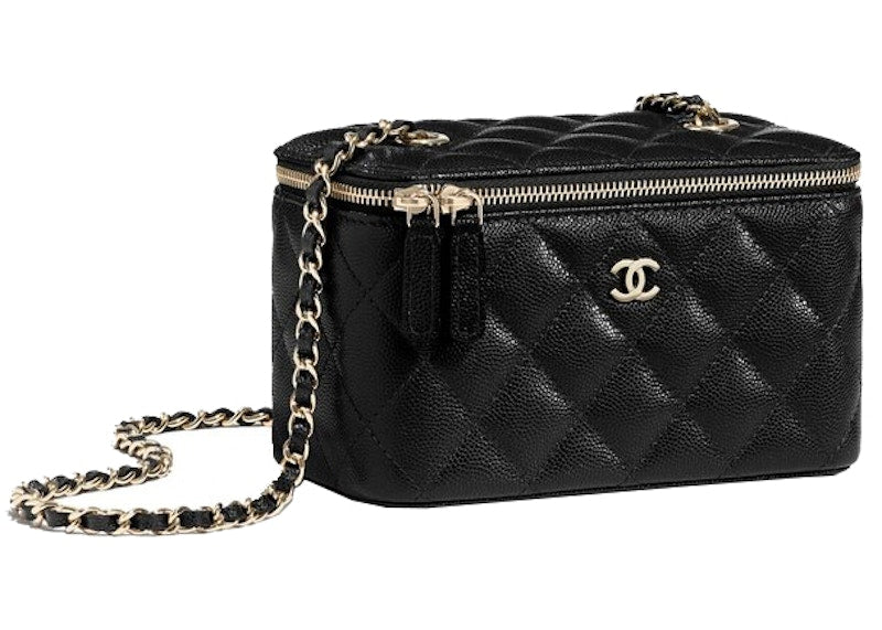 Chanel Classic Vanity 22C Bag with Chain Black