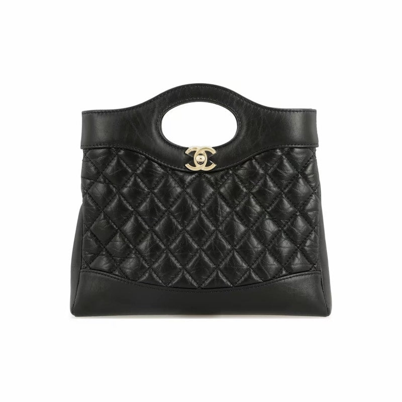 Chanel 24S Mini 31 Bag Black/Glod