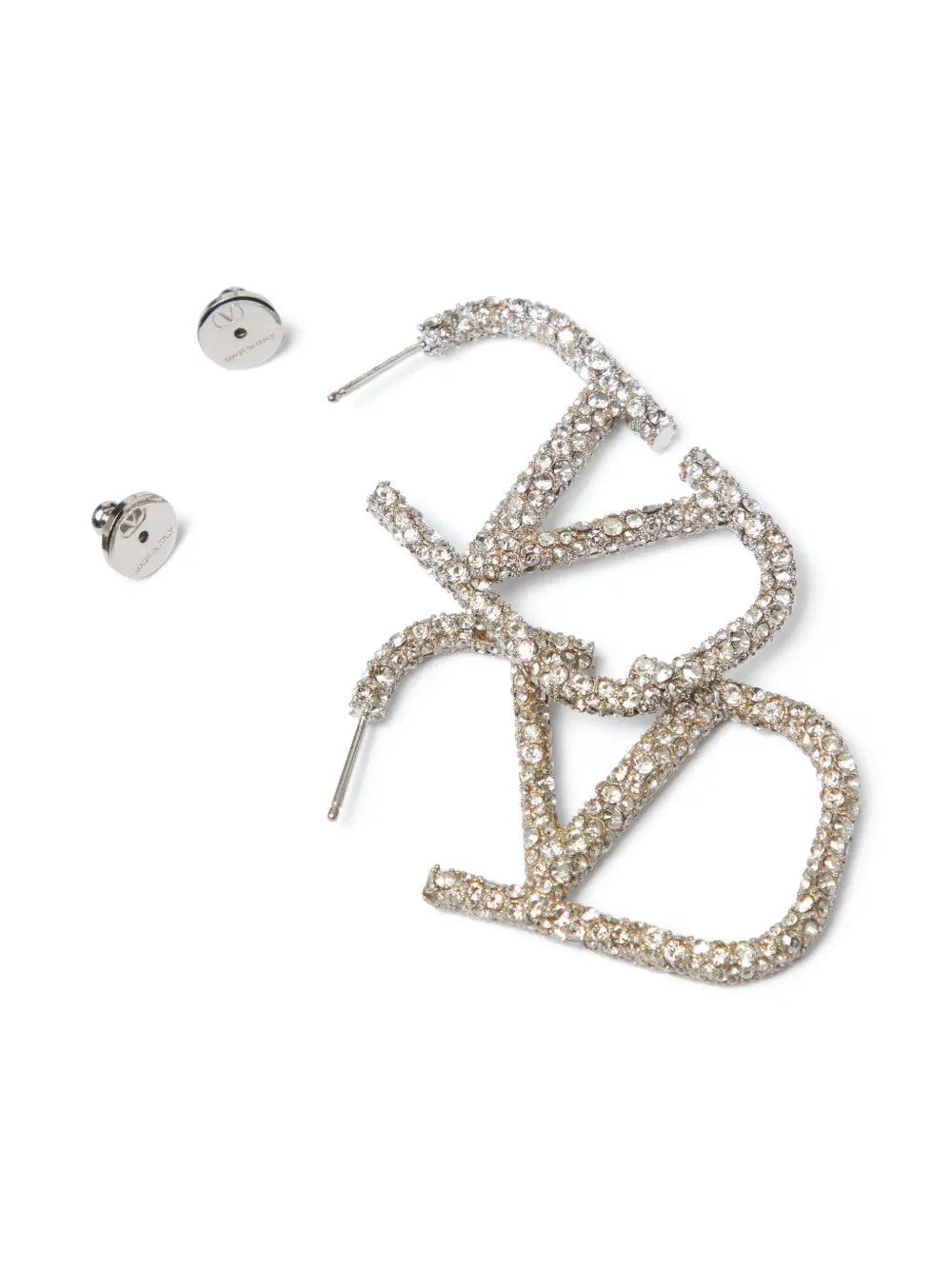 VLogo Signature crystal earrings