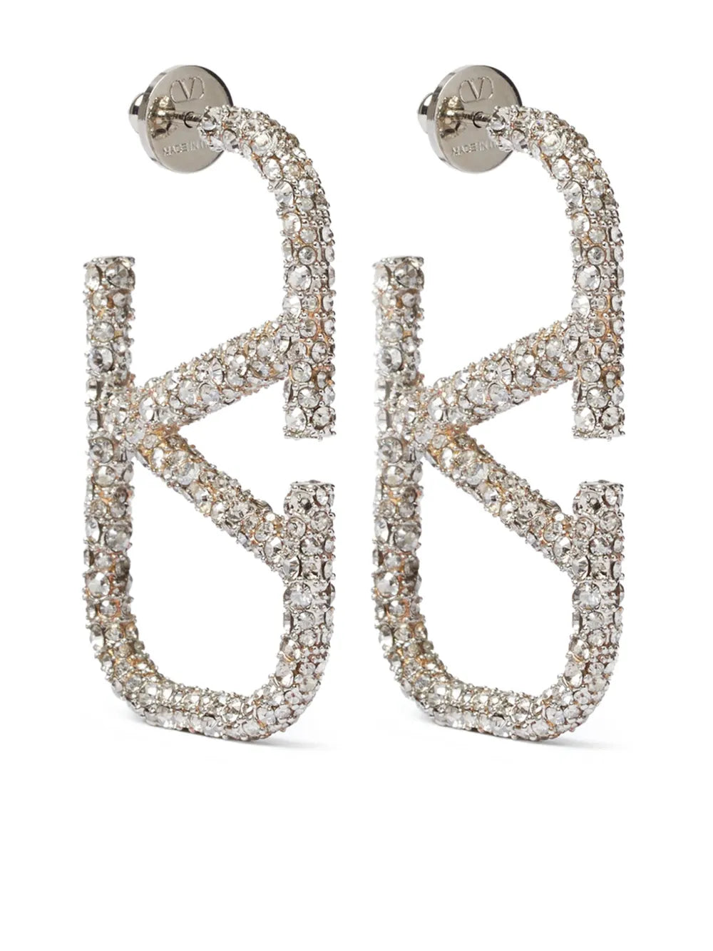 VLogo Signature crystal earrings