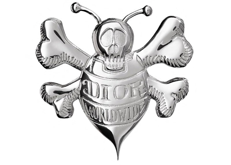 Dior And Shawn Brooch Silver-tone Brass