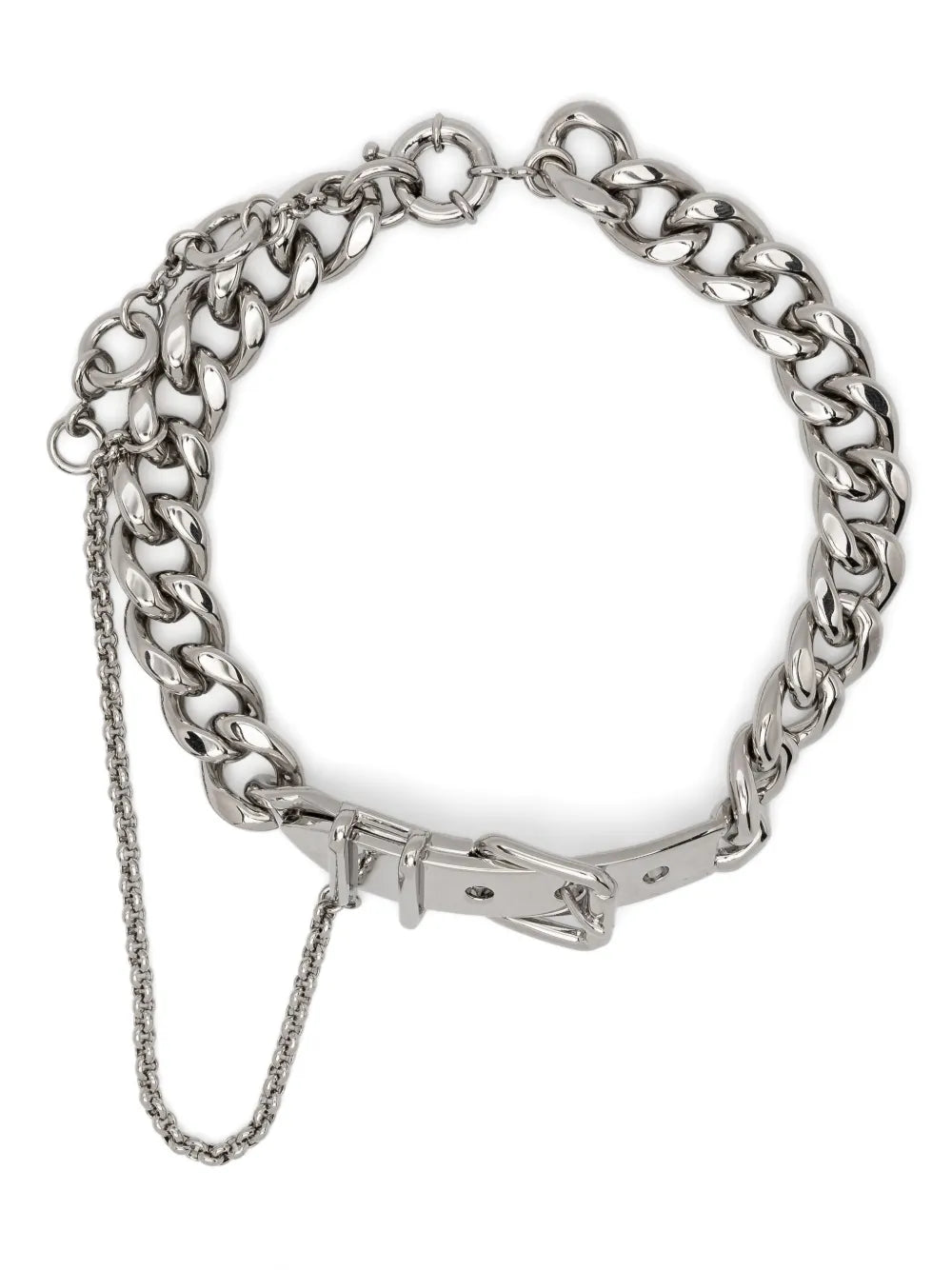 buckle-detail choker necklace