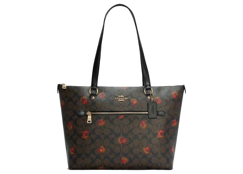 Coach Gallery Tote Bag Poppy Floral