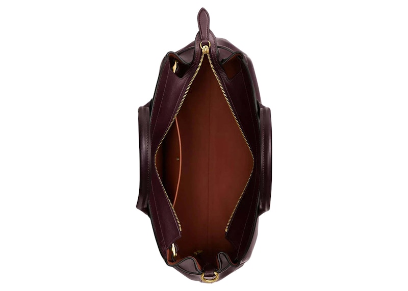 Coach Soft Empire Carryall Bag 40 Brass/Merlot