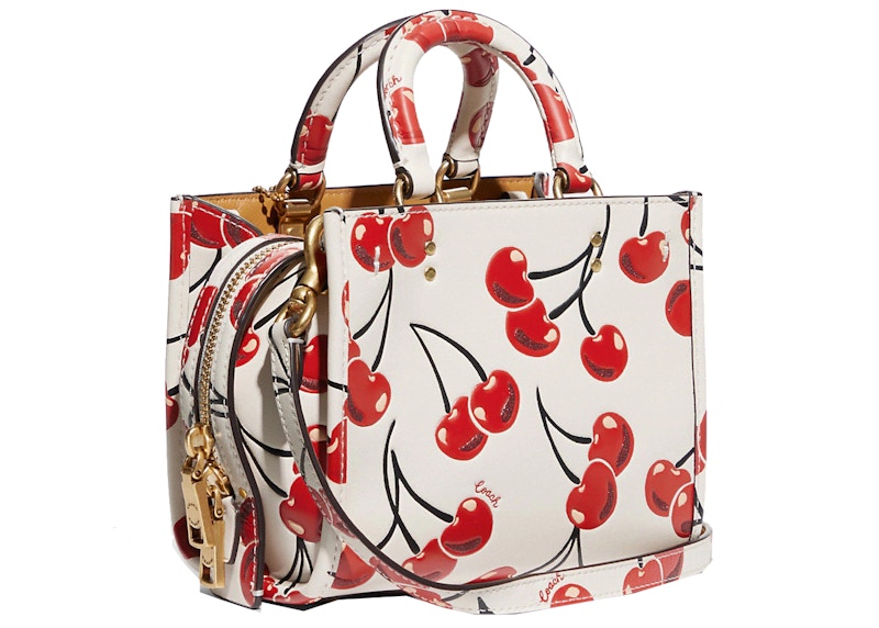 Coach Rogue 17 With Cherry Print Chalk/Multicolor