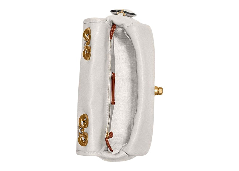 Coach Shoulder Bag with Quilting Pillow Madison Chalk