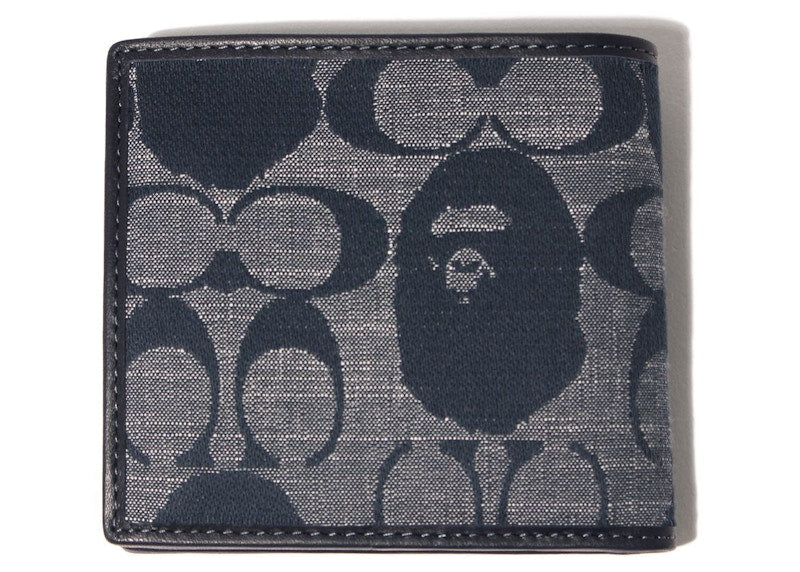 Coach x BAPE Coin Wallet Navy