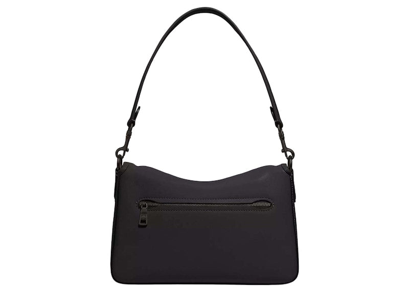 Coach Soft Tabby Shoulder Bag Smooth Leather/Pewter/Black