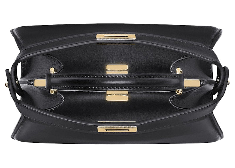 Fendi by Marc Jacobs Peekaboo ISeeU Petite Black Padded Nappa Leather Bag
