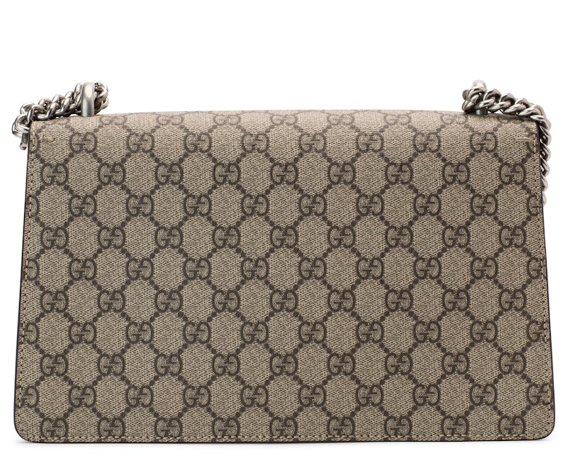 Gucci Dionysus Shoulder Bag GG Supreme Small Taupe