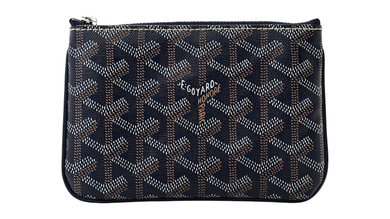 Goyard Senat Pouch Goyardine Mini Navy