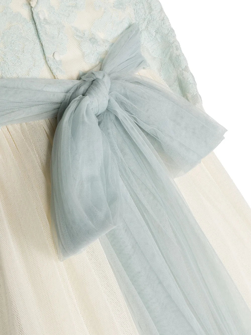 lace-detailing round-neck dress